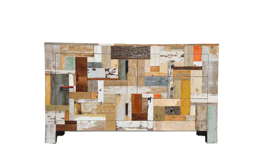 Waste Cabinet in Scrapwood