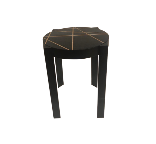 Black side table