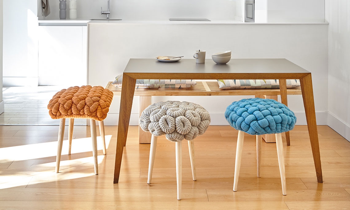 KNITTED STOOL