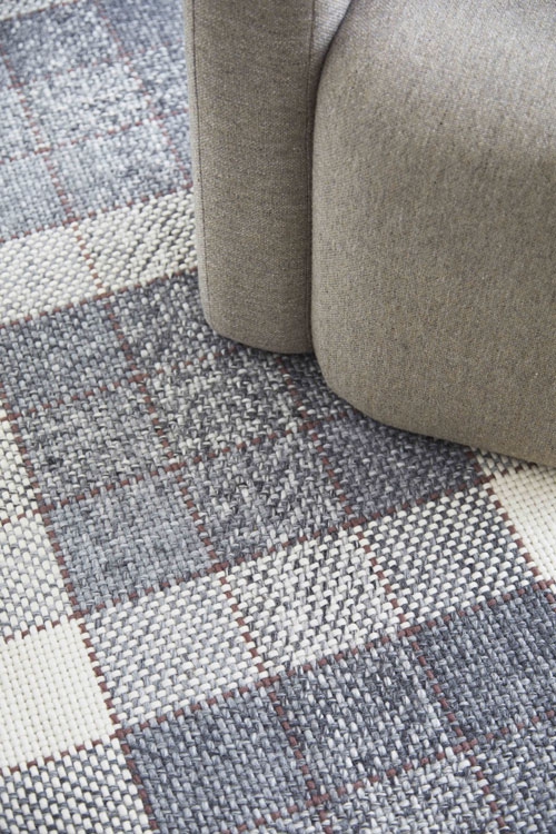 Cuadros Rug. Grey-Rust