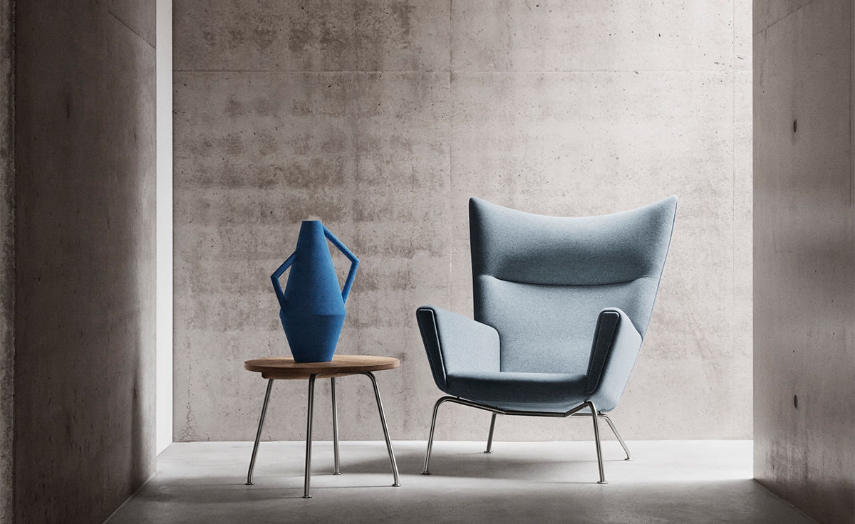 Wing Chair + Ottoman