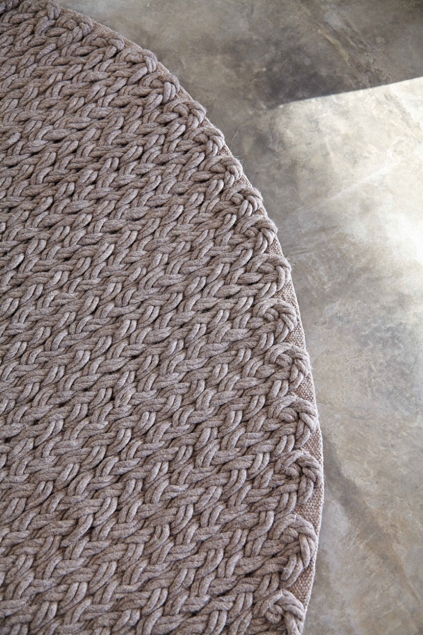 TRENZAS CIRCULAR TAUPE