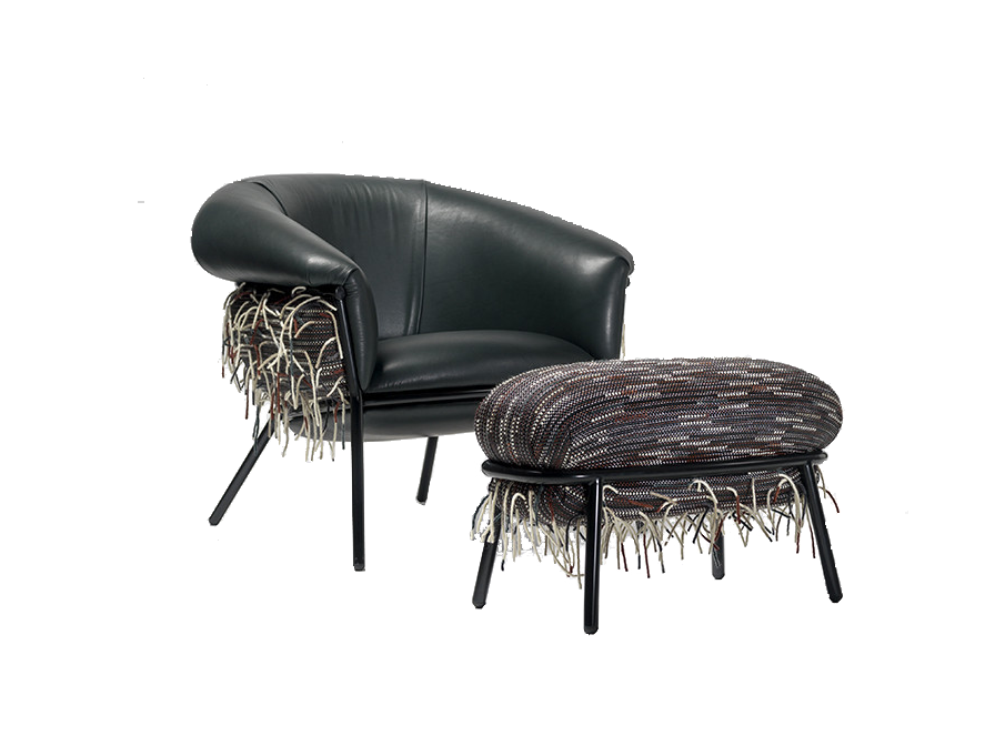 GRASSO  Armchair + Ottoman