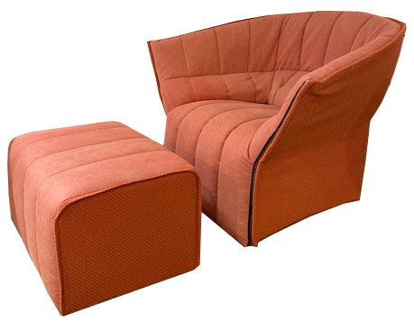 Moel Armchair + Ottoman