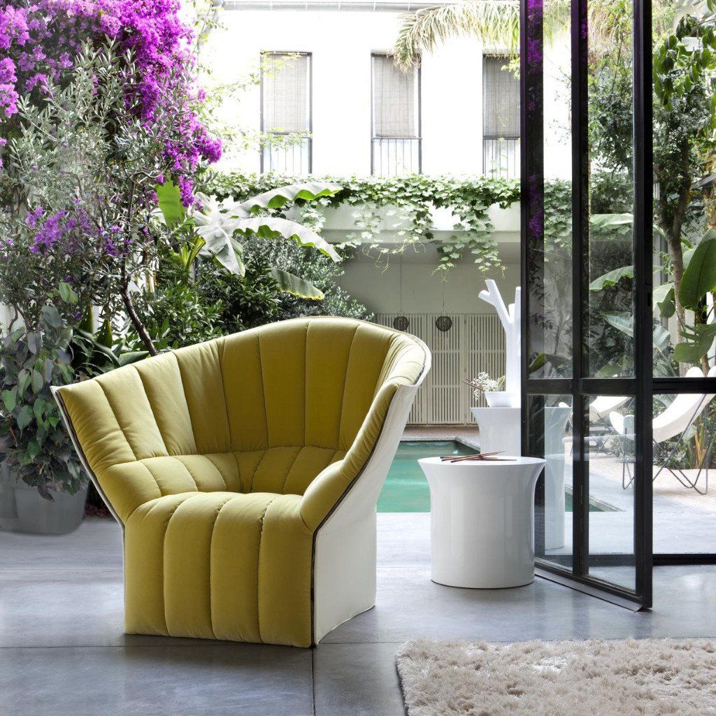 Moel Armchair + Ottoman